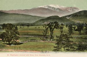 NH - Intervale, Mt. Washington Covered With Snow