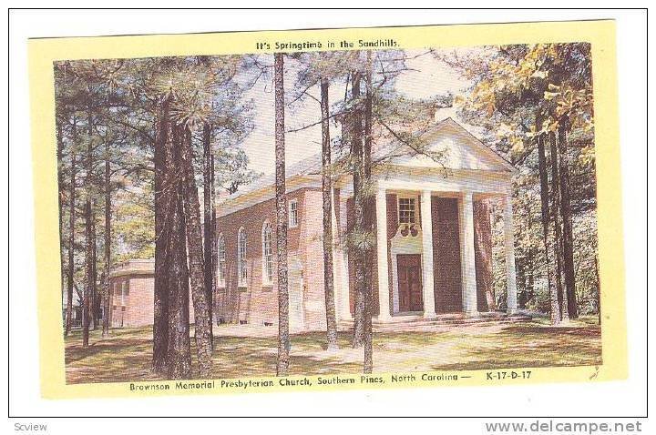Exterior, Brownson Memorial Presbyterian Church, Southern Pines, North Caroli...