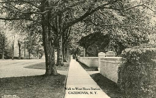 NY - Cazenovia. Walk to West Shore Station  (Albertype)