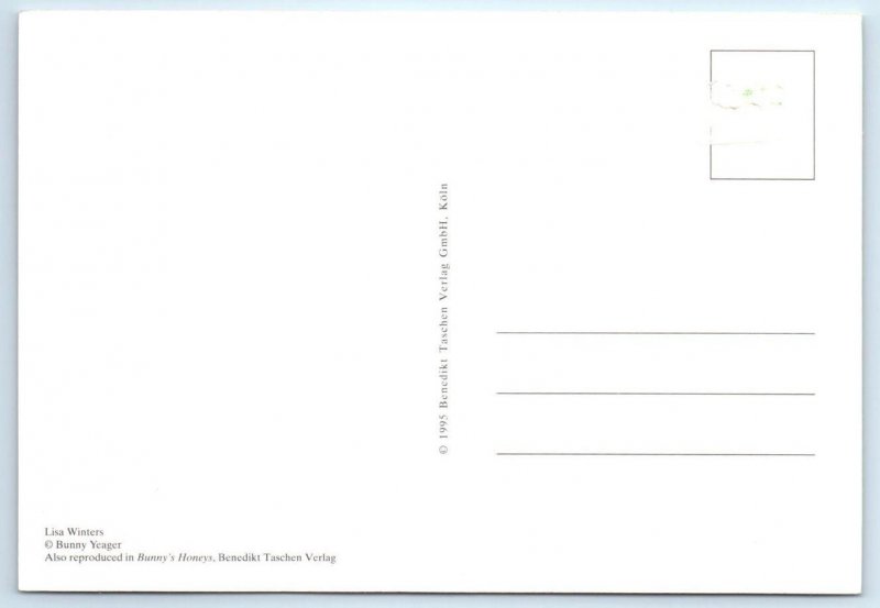 LISA WINTERS ~ Risque Bare Breasts by BUNNY YEAGER 4x6 - 1995 Postcard