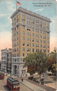 Clarksburg West Virginia 1914 Postcard Union National Bank