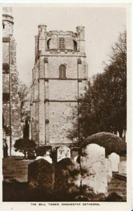 Sussex Postcard - The Bell Tower - Chichester Cathedral - Real Photo - Ref 2150A