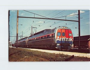 Postcard Amtrak's Metroliner Unit Number 830 Pennsylvania USA