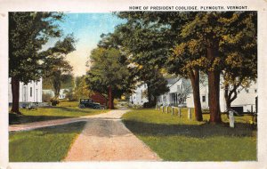 Home of President Coolidge, Plymouth, Vermont, Early Postcard, Unused