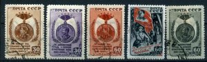 503326 USSR 1946 year Victory over Nazi Germany stamps set