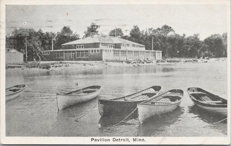 Pavilion Detroit MN Minn c1927 Postcard E58 