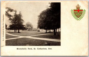 Montebello Park Saint Catharines Ontario Canada Ground Pathways Postcard