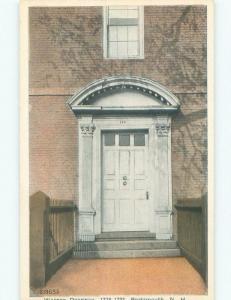 Unused W-Border WARNER DOORWAY Portsmouth New Hampshire NH E6169