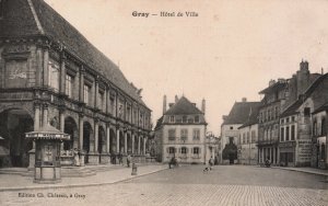 France Gray Hôtel de Ville Vintage Postcard C268