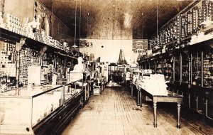 J68/ Nashua Iowa RPPC Postcard c10 Roy Cagley's Grocery Store Interior 90