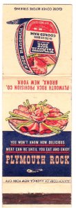 DOLLAR BOX - Plymouth Rock Canned Ham matchbook cover