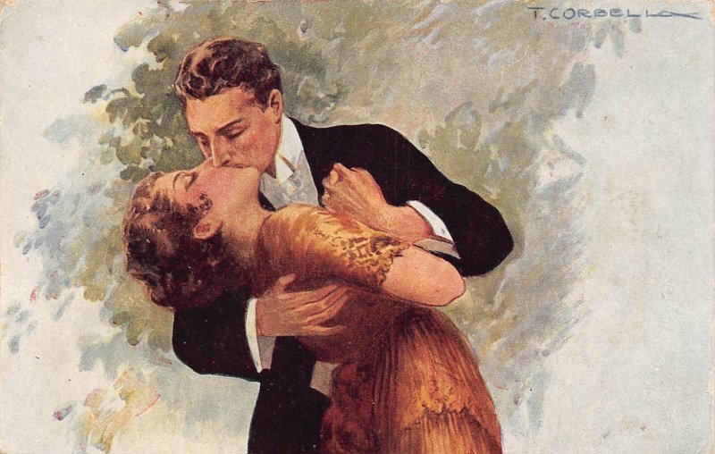 Art by Tito Corbella Love Romance Horse etc lot of 9 postcards B899