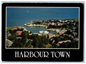 1985 Air View Harbour Town Hilton Head Island South Carolina SC Postcard
