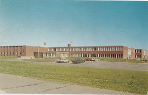 VINTAGE POSTCARD BATHURST TECHNICAL SCHOOL NEW BRUNSWICK CANADA 1968