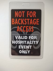 Aerosmith Plastic Laminated Concert Event Pass VIP Not For Backstage Hard Rock