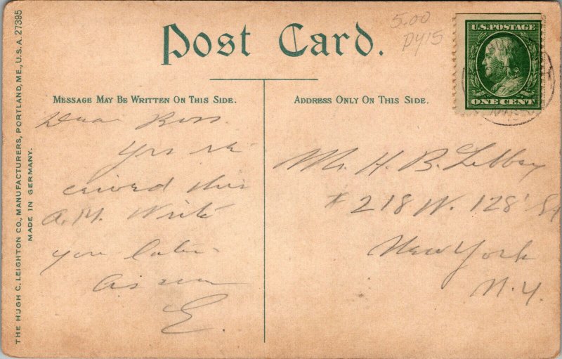 Vtg 1910s St Pauls Church Newburyport Massachusetts MA Postcard