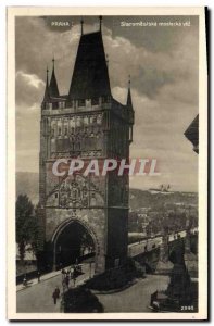 Old Postcard Praha Staromestska Mostecké