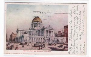 Post Office Chicago Illinois 1906 postcard