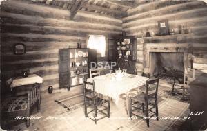 C10/ New Salem Illinois Il Real Photo RPPC Postcard c40s Herndon Brothers Cabin