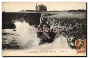 Old Postcard From Croix De Vie Zion Cliffs