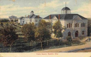 Public Square Newkirk Oklahoma 1910 postcard