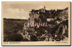 Old Postcard View from Rocamadour Causse