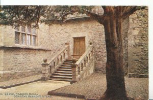 Derbyshire Postcard - Haddon Hall - Dorothy Vernon's Steps - Ref 533A