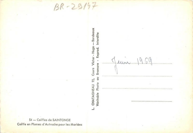 BR29147 Coiffes de Saintonge folklore costumes