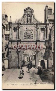 Old Postcard Vannes Porte Saint Vincent