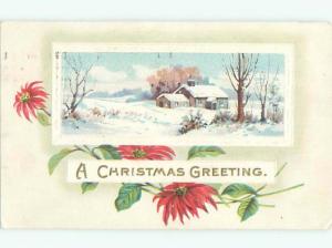 Divided-Back CHRISTMAS SCENE Great Postcard W9269