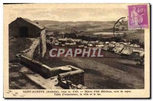 Postcard Old Saint Agreve Ardeche Sejour summer delicious rest cure