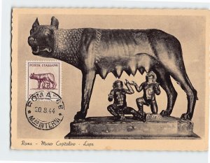 Postcard Lupa Museo Capitolino Rome Italy