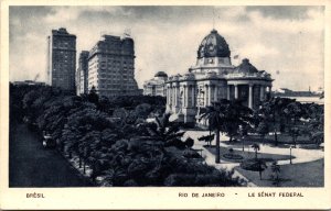 Brazil Rio de Janeiro Le Senat Federal Vintage Postcard C006