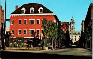 Trompe Loeil Old Port Exchange Streetview Portland Oregon Chrome Postcard