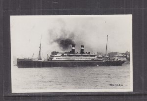 AUSTRALIA  S.S. INDARRA , c1915 ppc., unused.