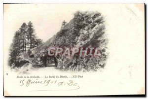 Old Postcard Route de la Schlucht La Roche du Diable