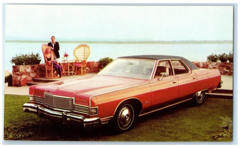 c1973 Mercury Marquis Brougham Pillared Hardtop Roy Butler Austin Texas Postcard