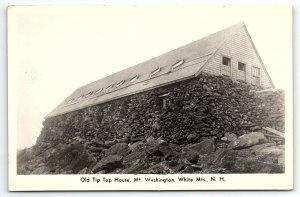 1930s WHITE MOUNTAINS N.H. OLD TIP TOP HOUSE MT. WASHINGTON RPPC POSTCARD P748