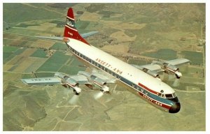 Ansett Australian National ANA Airways Lockheed L-188A Electra Postcard Brochure