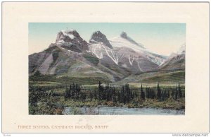 Scenic view, Three Sisters, Canadian Rockies, Banff, Canada, 00-10s