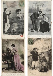COUPLES ROMANTIC GLAMOUR 1000 REAL PHOTO Vintage Postcards (Part 1.) (L2959)