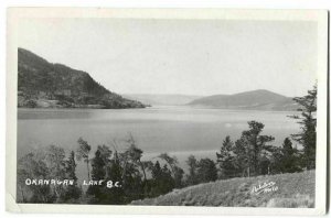 RPPC Postcard Okanagan Lake BC Canada