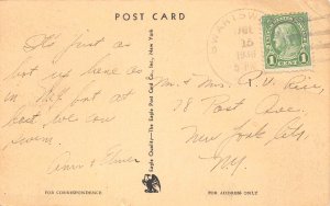 Swartswood Lake New Jersey Lake View, B/W Linen Vintage Postcard U11273