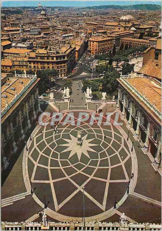 Postcard Modern Roma Piazza del Campideglio vista