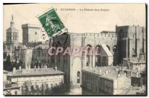 Old Postcard Avignon Popes' Palace