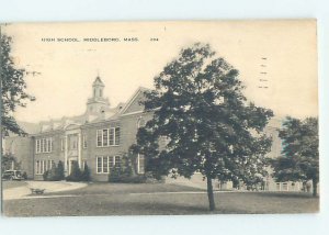 Pre-Chrome HIGH SCHOOL SCENE Middleborough - Near Taunton & Brockton MA AG6680