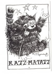 Razz Ma Tazz, Dancing Cat, 1978 Hupman Illustration, Humour, Canada Fly By Night