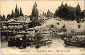 CPA LEVALLOIS-PERRET Bords de la Seine - L'Ile de la Jatte (1323017)