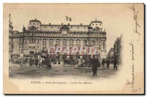 Postcard Old Paris Gare St Lazare Court Havre