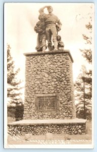 RPPC TRUCKEE, CA ~ Pioneer DONNER MONUMENT  T.C. Wohlbruck  1930s-40s Postcard